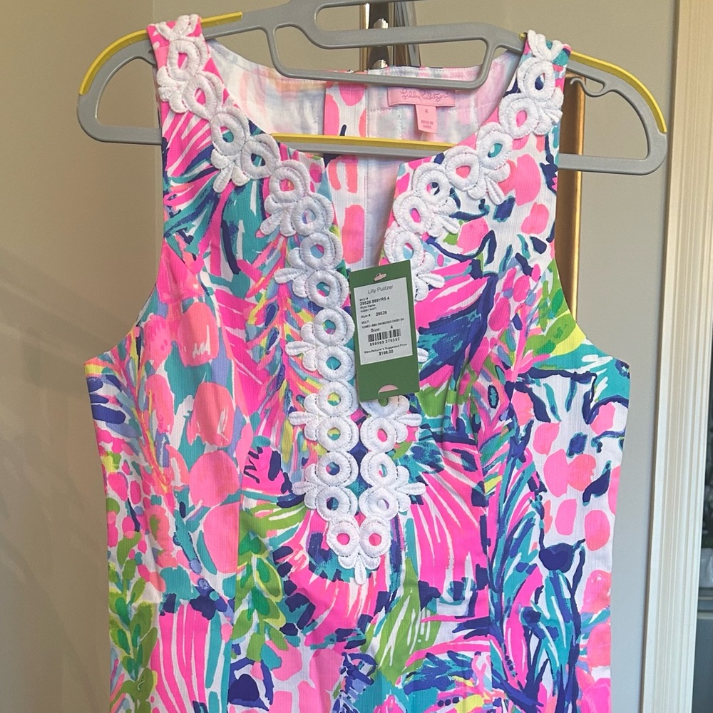 Lilly Pulitzer NWT Gabby Shift Dress in Gumbo Limbo